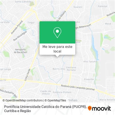 Como chegar até Pontifícia Universidade Católica do Paraná.